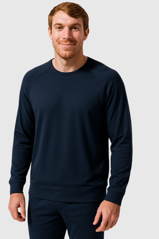 The Ease Pullover — Navy