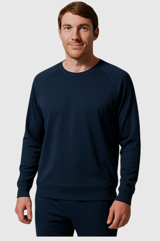 The Ease Pullover — Navy