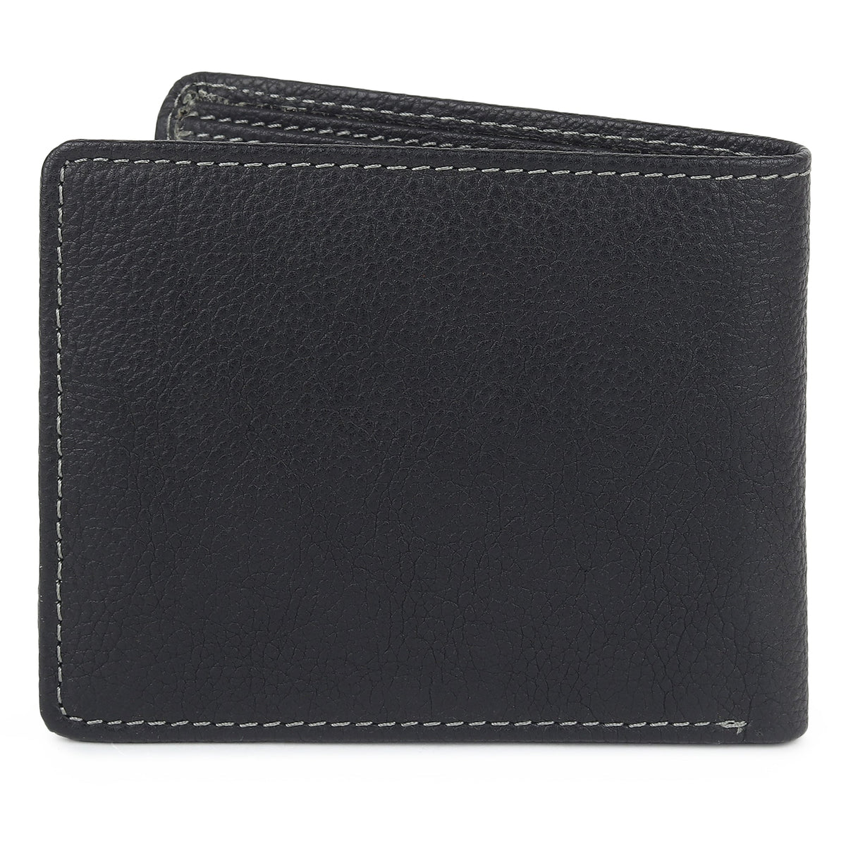 Black Textured Leather Wallet