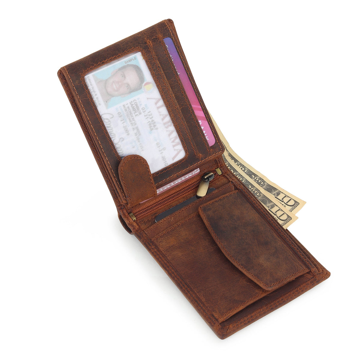 Buffalo Leather Wallet — Hunter