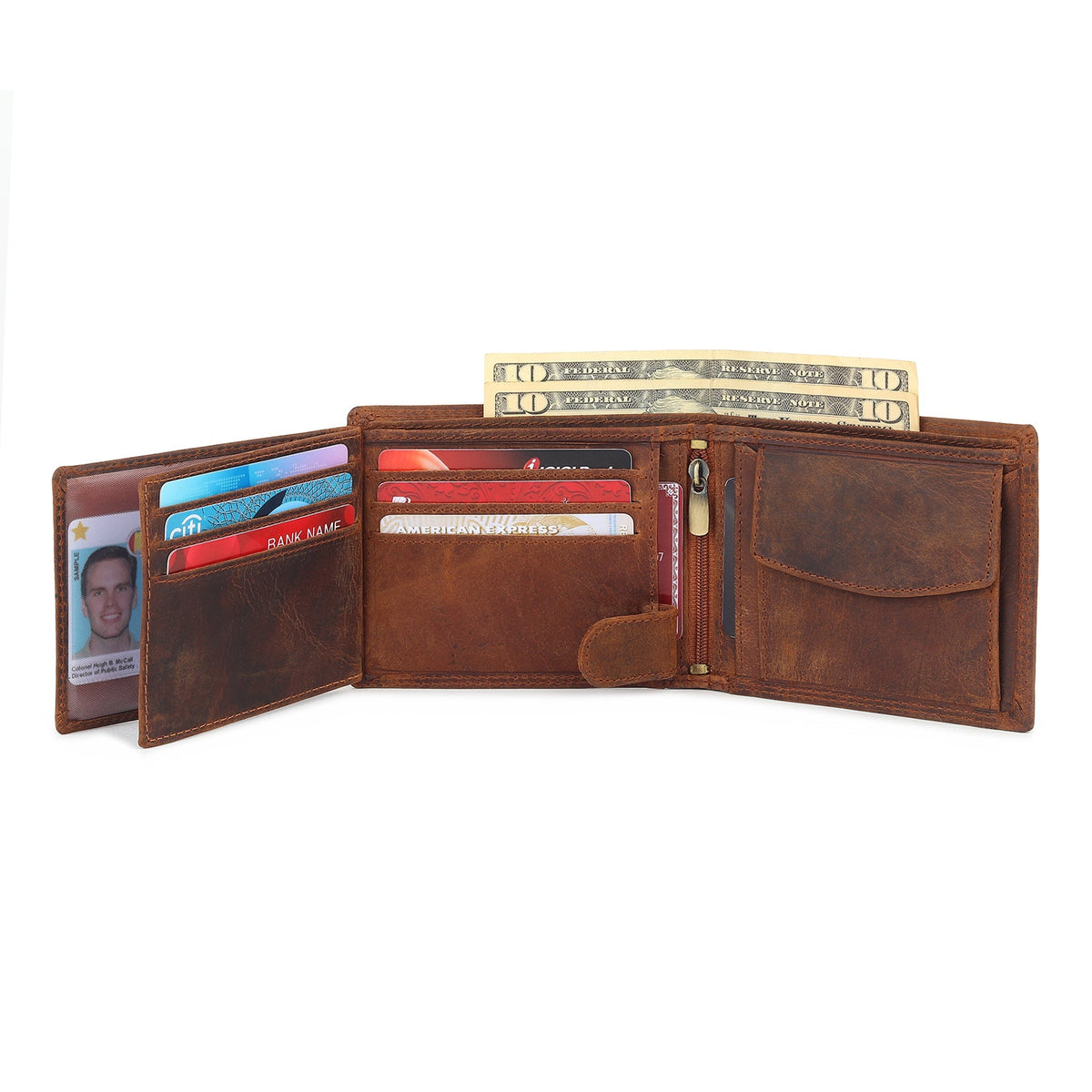 Buffalo Leather Wallet — Hunter