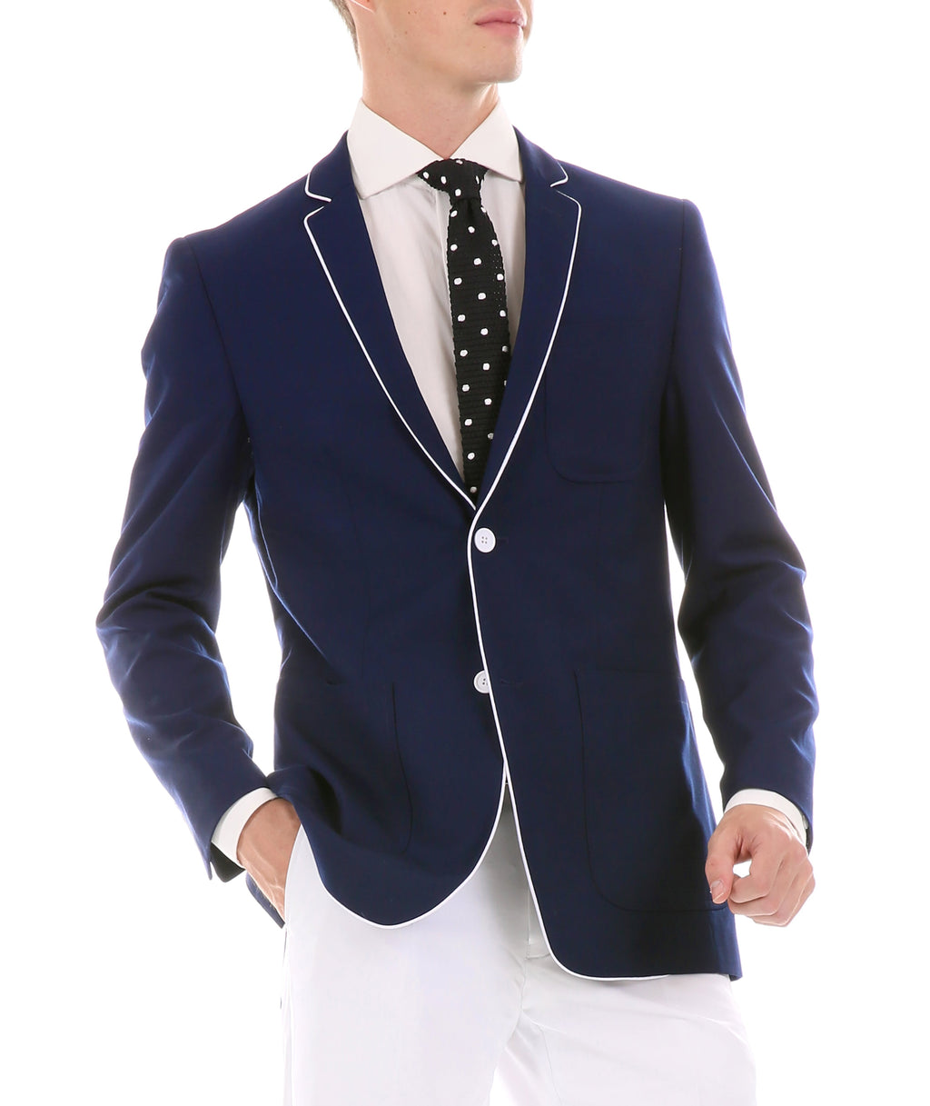 Porter Navy Slim Fit Blazer