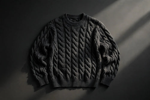Cable Knit Crew Neck — studio product shot