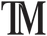 Theodore Marsh interlocked TM monogram, black